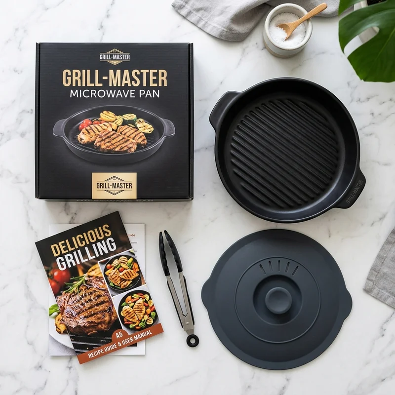 JetChef™ Microwave Grill Pan Official Package Contents